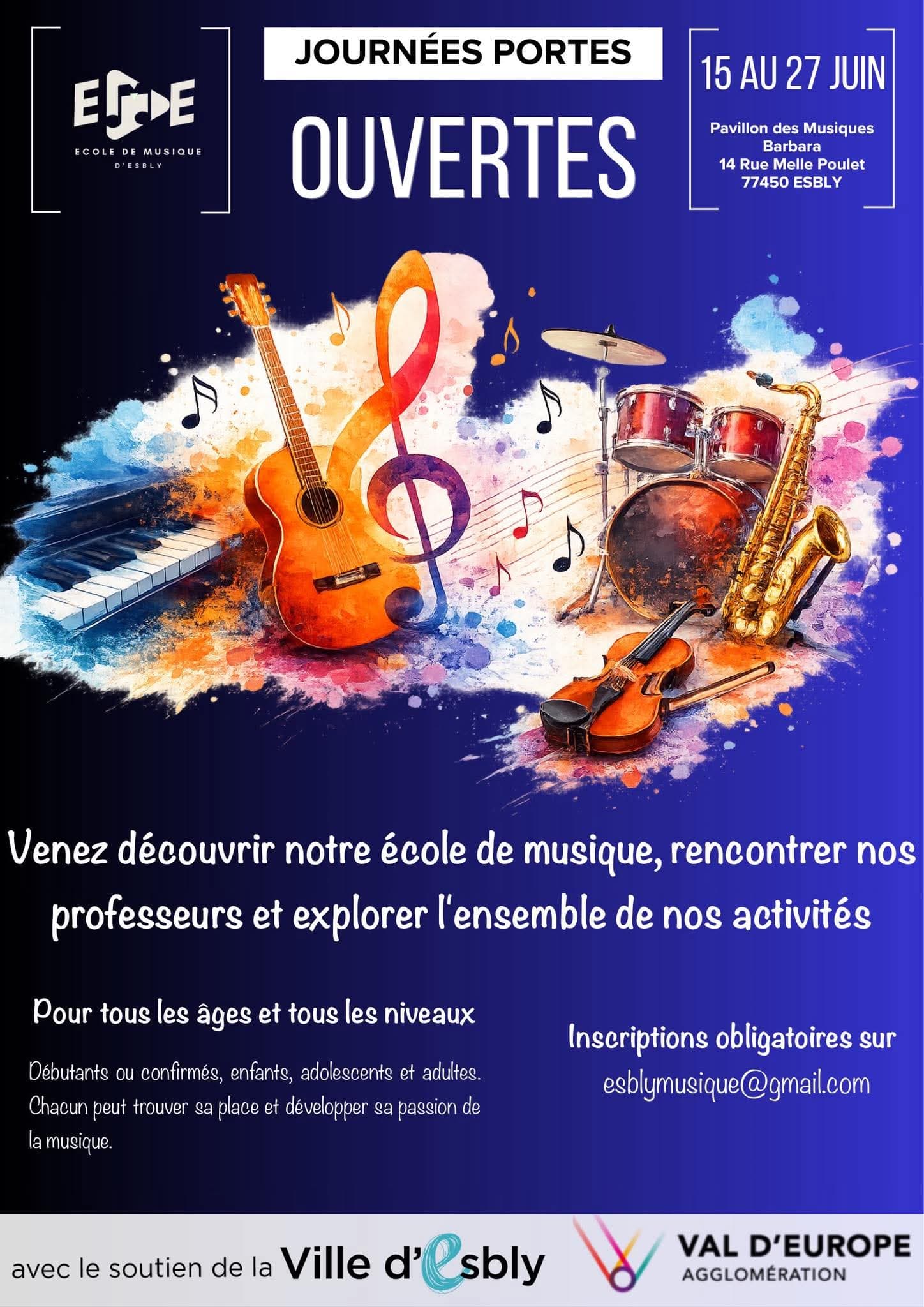 🎵 JOURNÉES PORTES OUVERTES 🎵